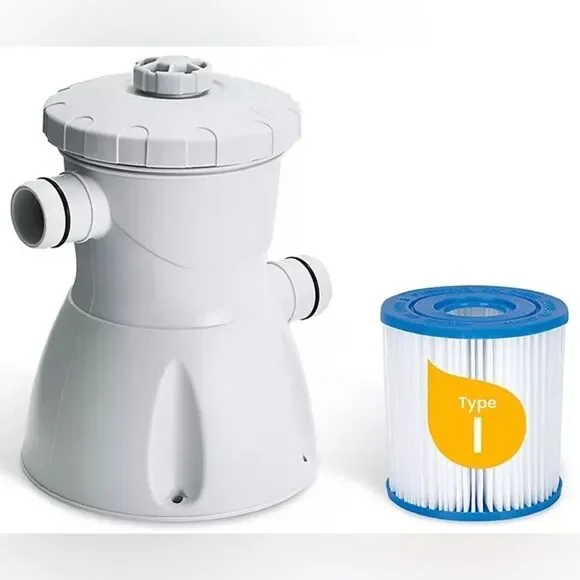 10 X 30 Blue Quickset Inflatable Ring Above-Ground Pool with Pump. - Picture 10 of 12